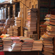 A man browses a stall at Cairo's Ezbekiya book market